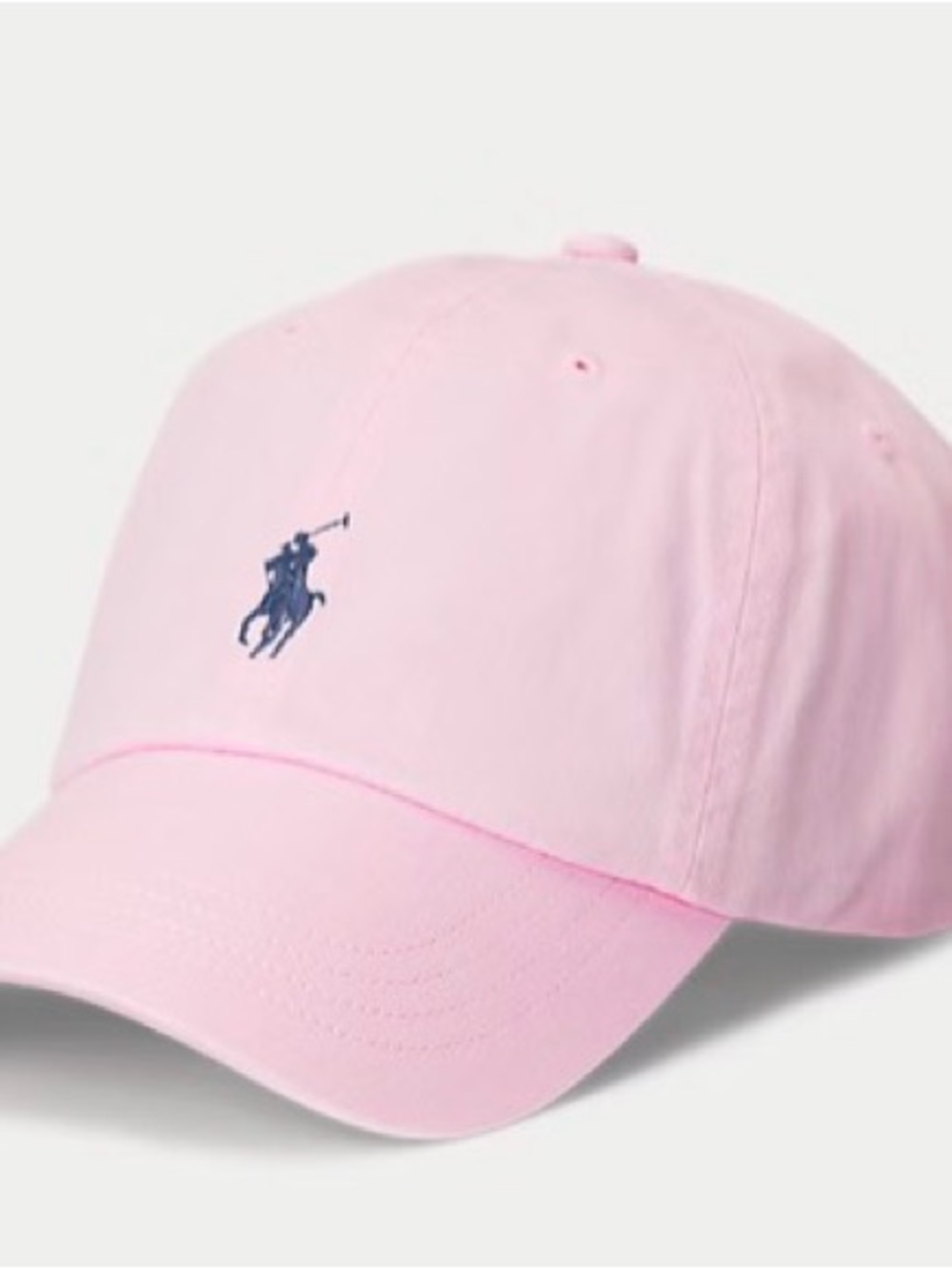 Polo by Ralph Lauren Pink Embroidered Polo Pony Baseball Cap